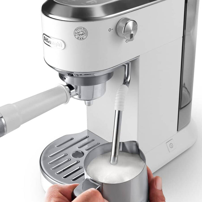 DELONGHI - Dedica Duo Manual Espresso Machine - White - EC890.WI - Kitchenary