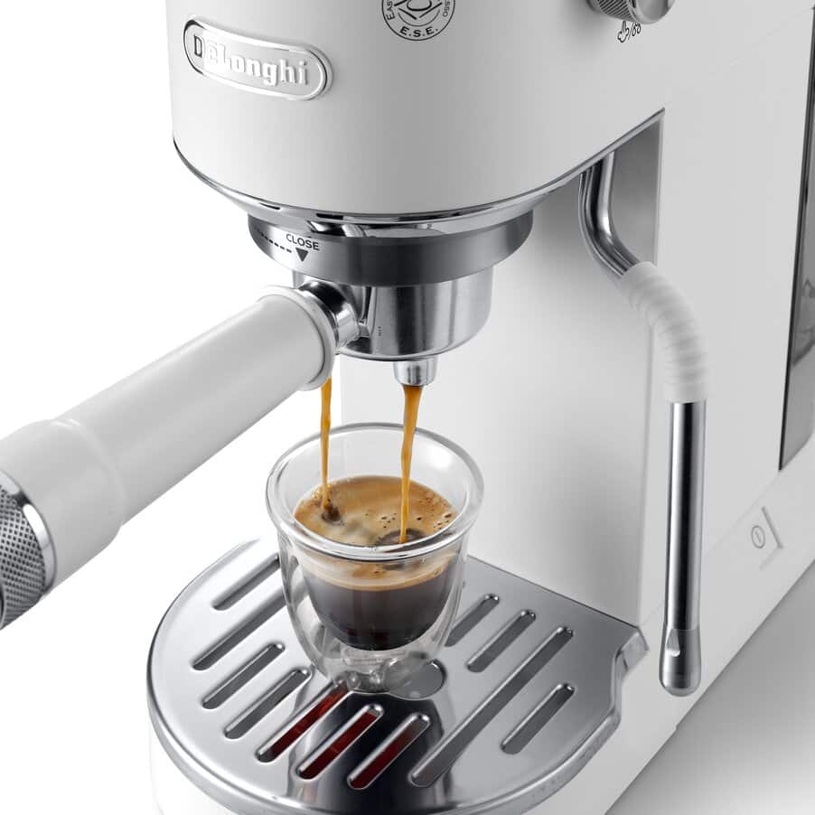 DELONGHI - Dedica Duo Manual Espresso Machine - White - EC890.WI - Kitchenary