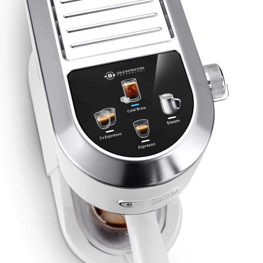 DELONGHI - Dedica Duo Manual Espresso Machine - White - EC890.WI - Kitchenary