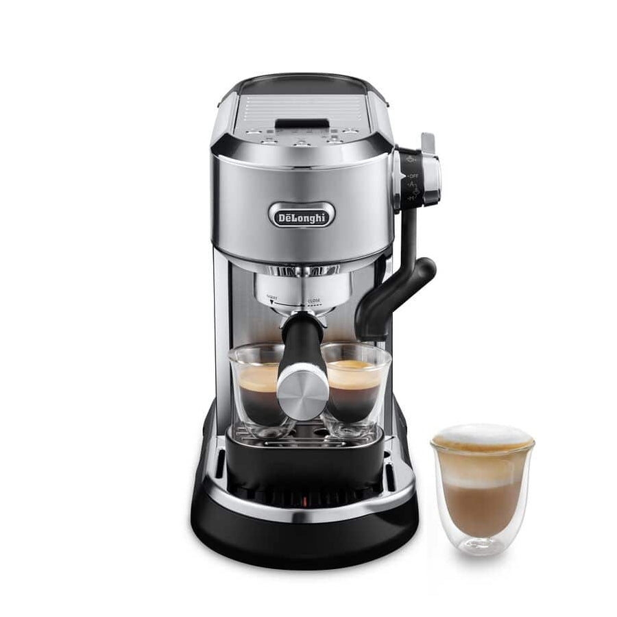 DELONGHI - Dedica Maestro Plus Manual Espresso Coffee Machine - Silver - EC950.M - Kitchenary
