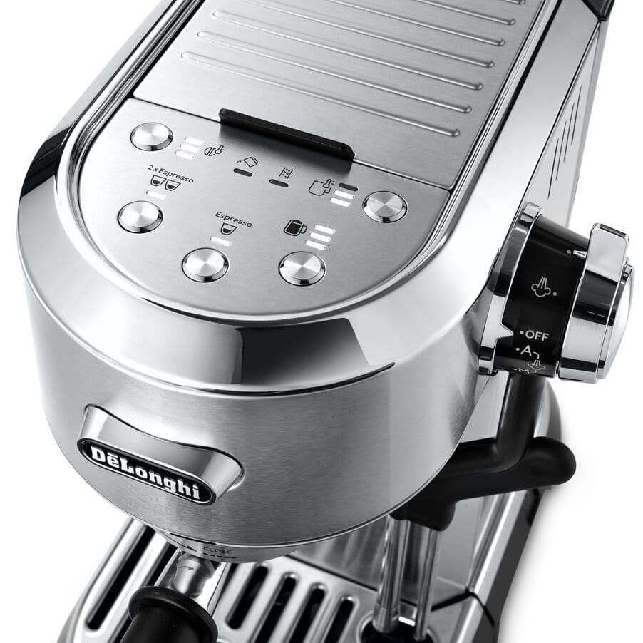 DELONGHI - Dedica Maestro Plus Manual Espresso Coffee Machine - Silver - EC950.M - Kitchenary