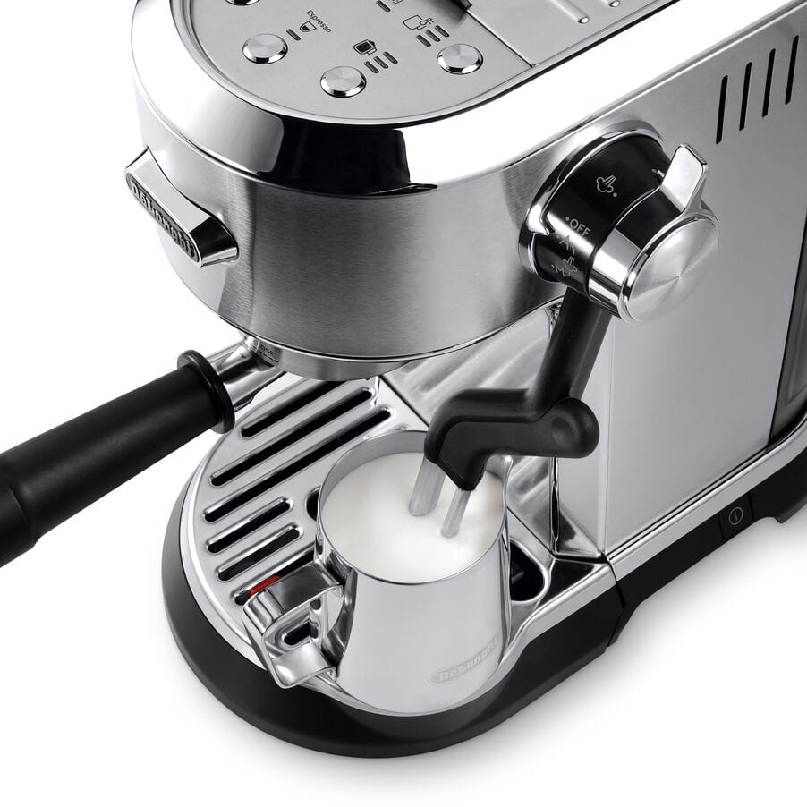 DELONGHI - Dedica Maestro Plus Manual Espresso Coffee Machine - Silver - EC950.M - Kitchenary