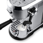DELONGHI - Dedica Maestro Plus Manual Espresso Coffee Machine - Silver - EC950.M - Kitchenary