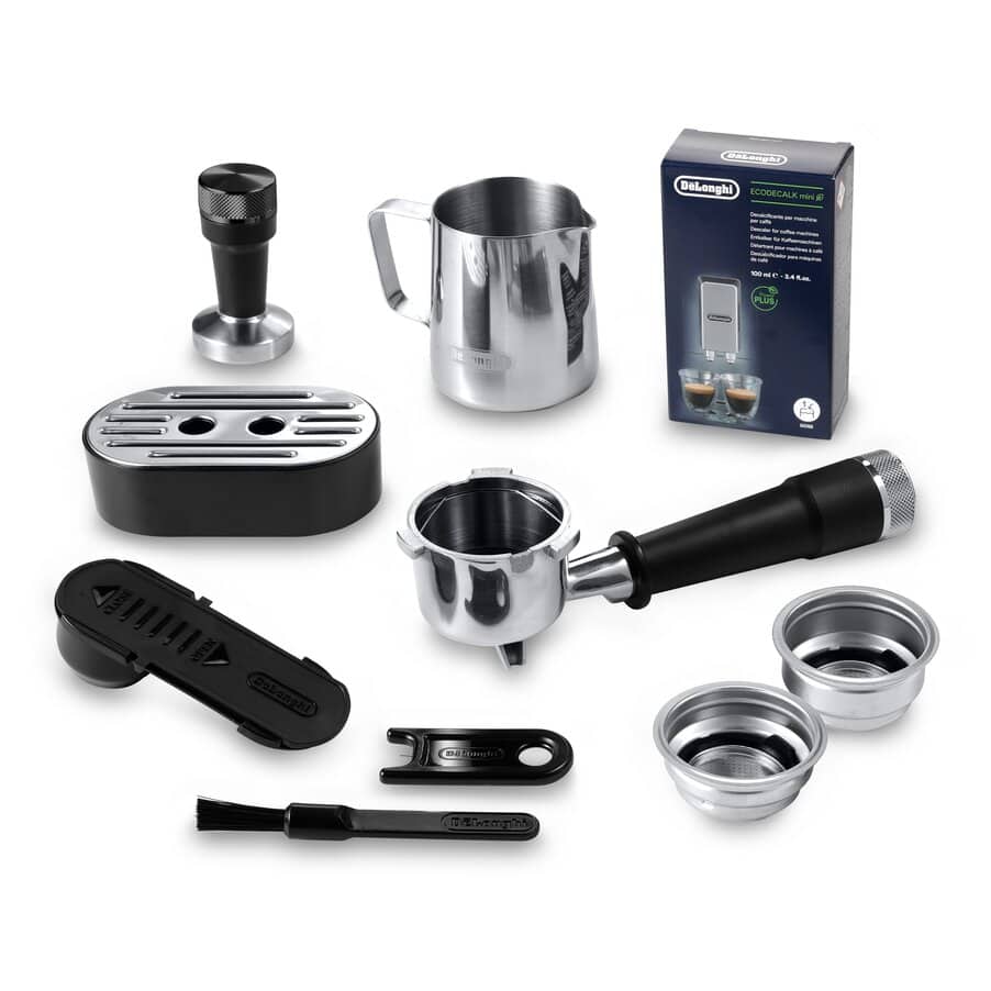 DELONGHI - Dedica Maestro Plus Manual Espresso Coffee Machine - Silver - EC950.M - Kitchenary
