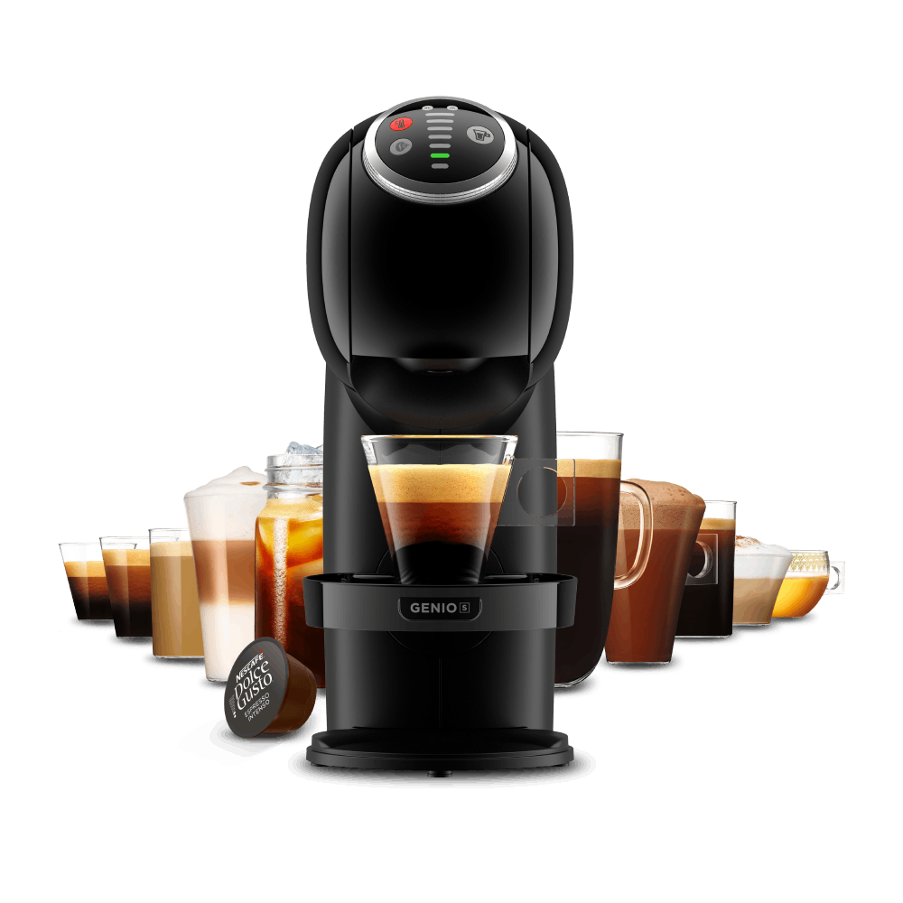 DELONGHI - Genio S Plus Pod Coffee Machine - Black - EDG315.B - Kitchenary