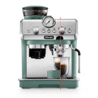 DELONGHI - La Specialista Arte Bean to Cup Manual Coffee Machine - Green  - EC9155.GR - Kitchenary