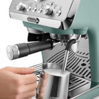 DELONGHI - La Specialista Arte Bean to Cup Manual Coffee Machine - Green  - EC9155.GR - Kitchenary