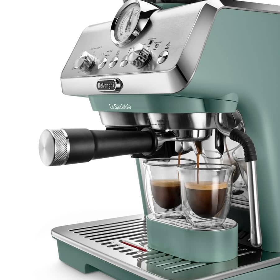 DELONGHI - La Specialista Arte Bean to Cup Manual Coffee Machine - Green  - EC9155.GR - Kitchenary