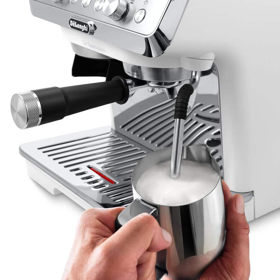 DELONGHI - La Specialista Arte Bean to Cup Manual Coffee Machine - White  - EC9155.W - Kitchenary