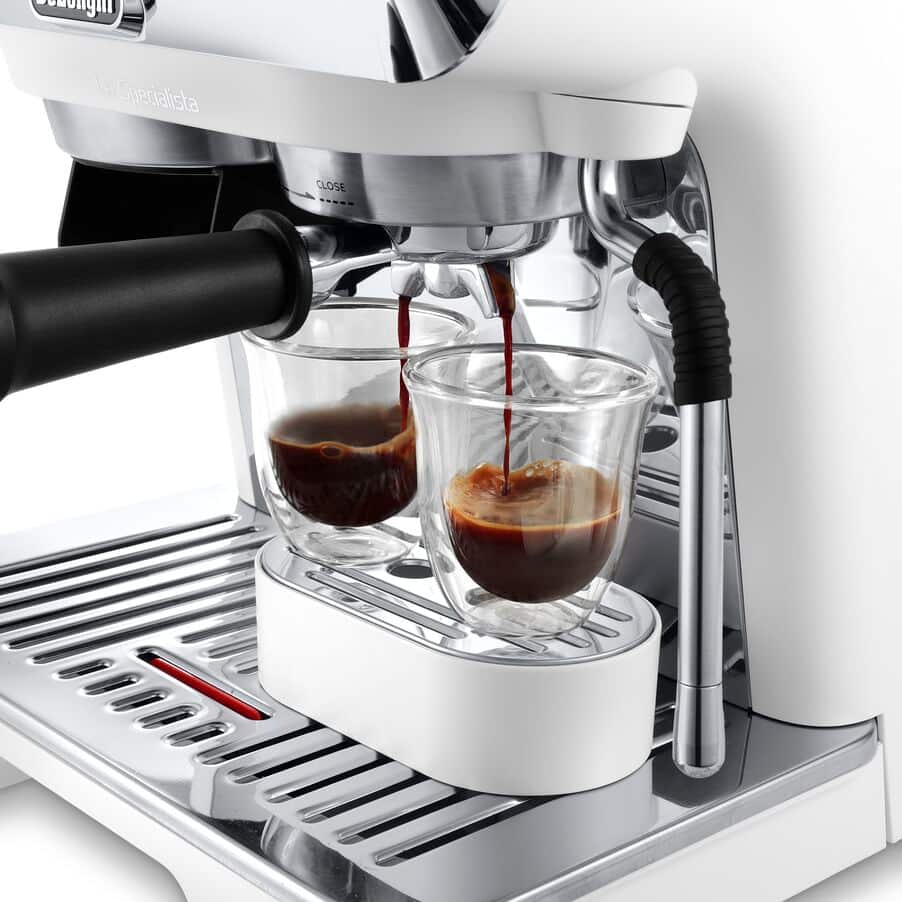 DELONGHI - La Specialista Arte Bean to Cup Manual Coffee Machine - White  - EC9155.W - Kitchenary