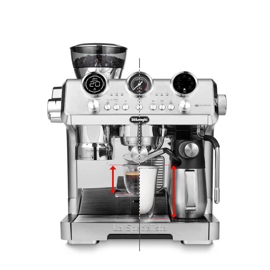 DELONGHI - La Specialista Maestosa Manual Bean To Cup Coffee Machine - EC9885.M - Kitchenary