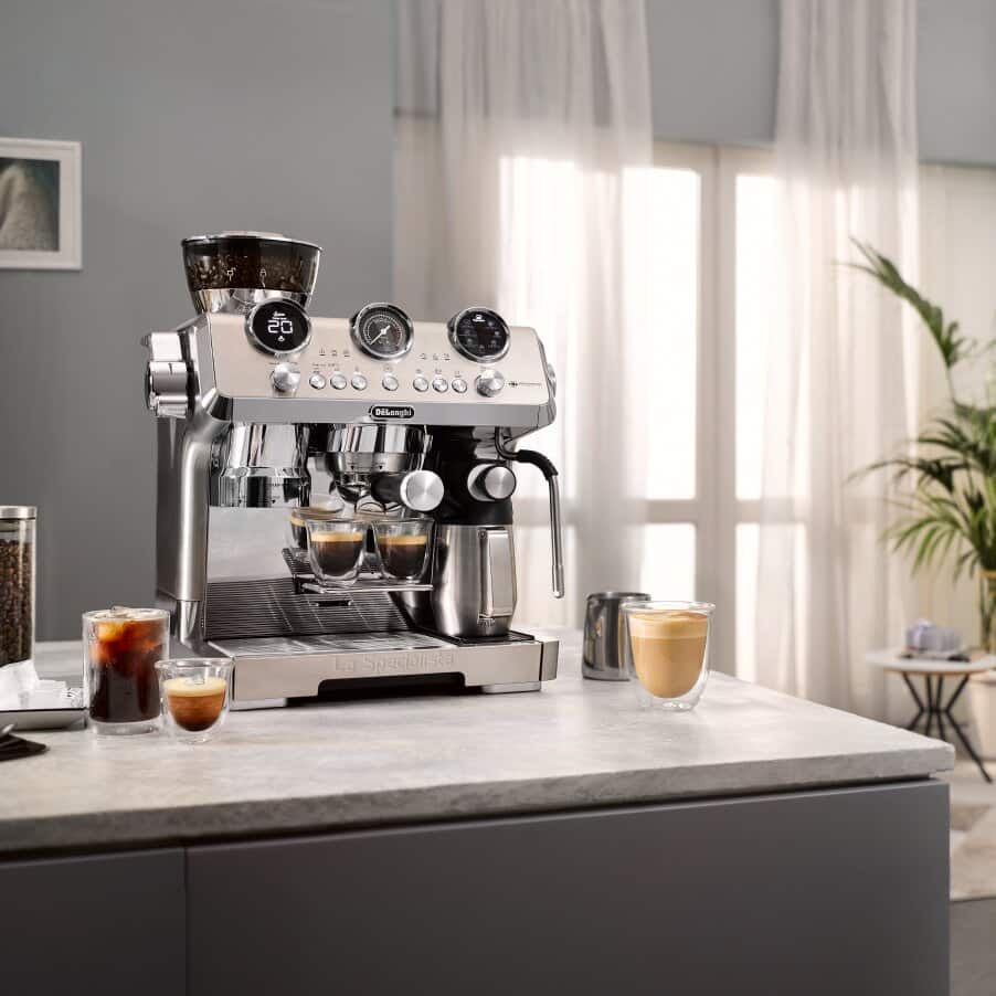 DELONGHI - La Specialista Maestosa Manual Bean To Cup Coffee Machine - EC9885.M - Kitchenary