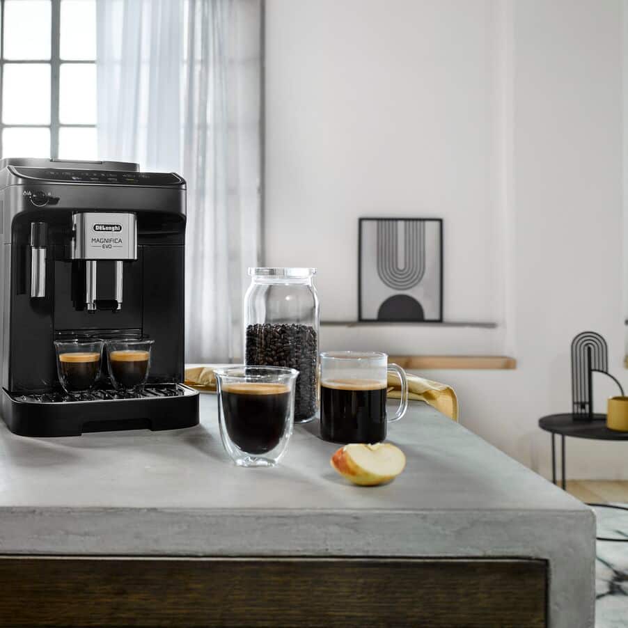 DELONGHI - Magnifica Evo Bean to Cup Automatic Coffee Machine - Black - ECAM290.21.B - Kitchenary