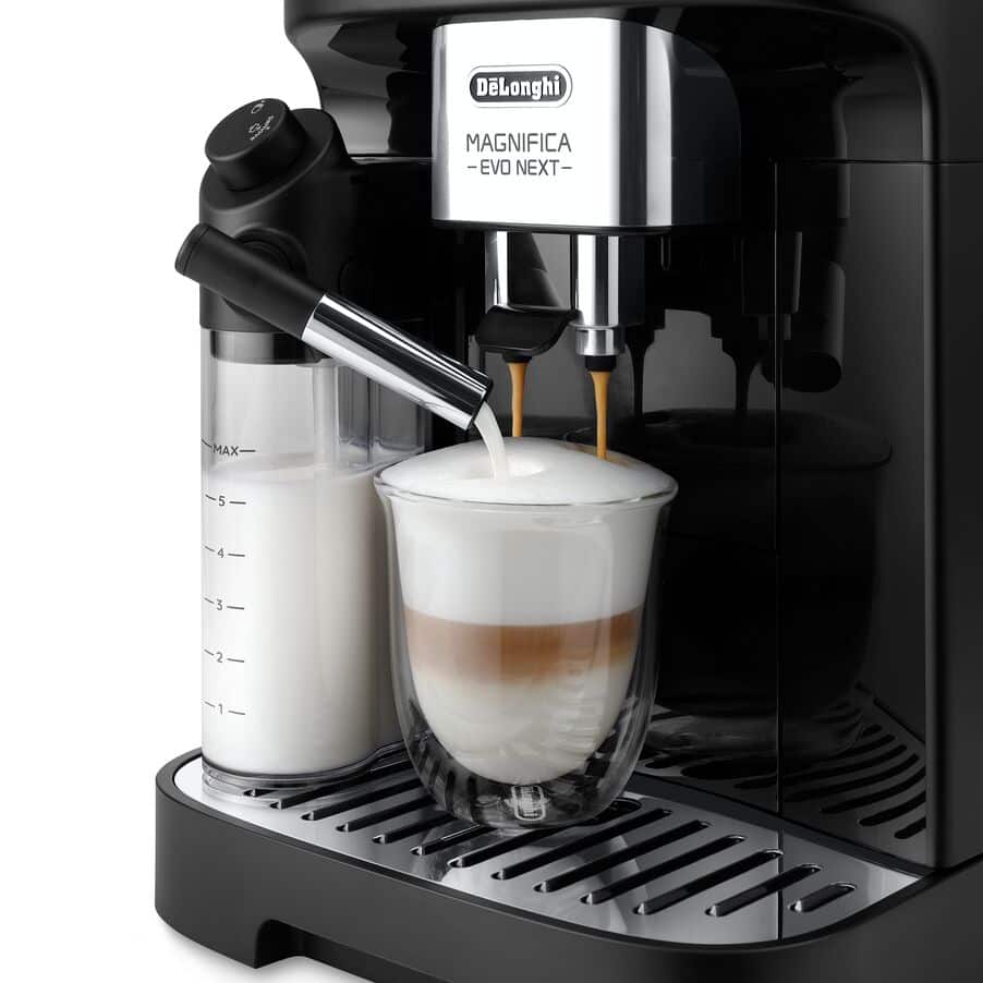 DELONGHI - Magnifica Evo Next Bean to Cup Automatic Coffee Machine - Black - ECAM310.60.B - Kitchenary