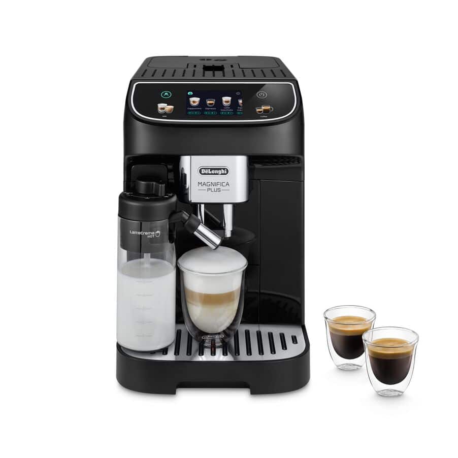DELONGHI - Magnifica Plus Bean to Cup Automatic Coffee Machine - Black - ECAM320.60.B - Kitchenary