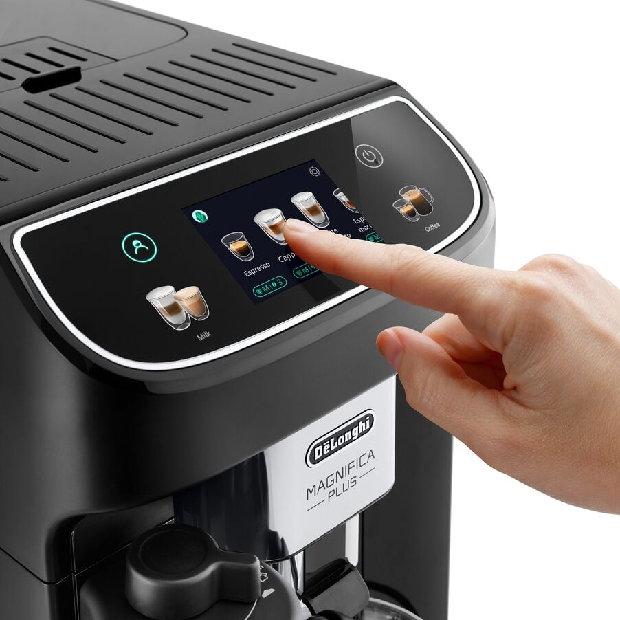 DELONGHI - Magnifica Plus Bean to Cup Automatic Coffee Machine - Black - ECAM320.60.B - Kitchenary