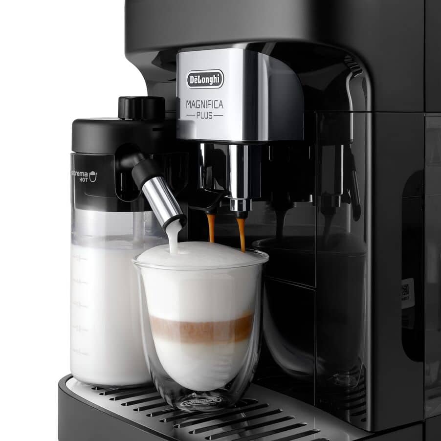DELONGHI - Magnifica Plus Bean to Cup Automatic Coffee Machine - Black - ECAM320.60.B - Kitchenary
