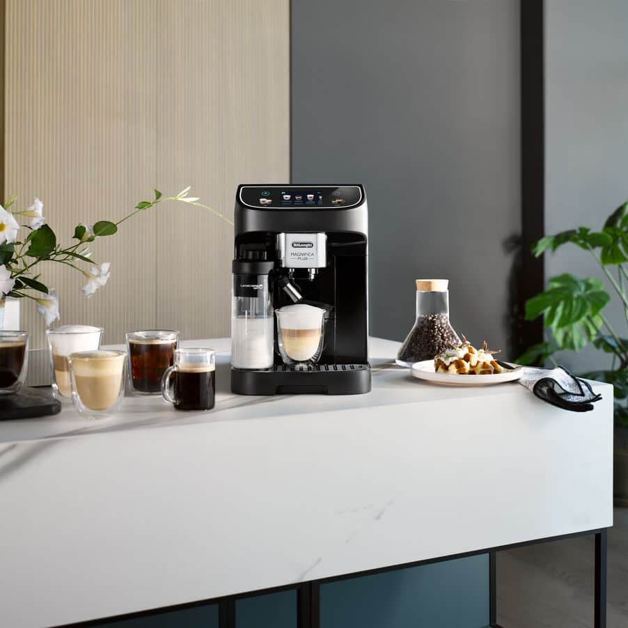 DELONGHI - Magnifica Plus Bean to Cup Automatic Coffee Machine - Black - ECAM320.60.B - Kitchenary