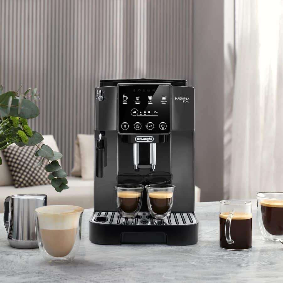 DELONGHI - Magnifica Start Bean to Cup Automatic Coffee Machine - Black - ECAM220.22.GB - Kitchenary