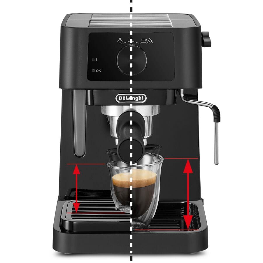 DELONGHI - Stilosa Manual Espresso Coffee Machine - Black - EC230.BK - Kitchenary
