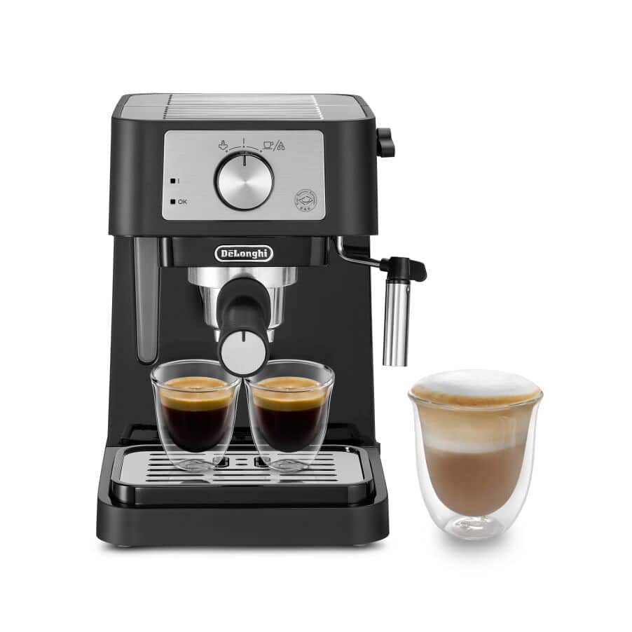 DELONGHI - Stilosa Manual Espresso Coffee Machine - Black - EC260.BK - Kitchenary