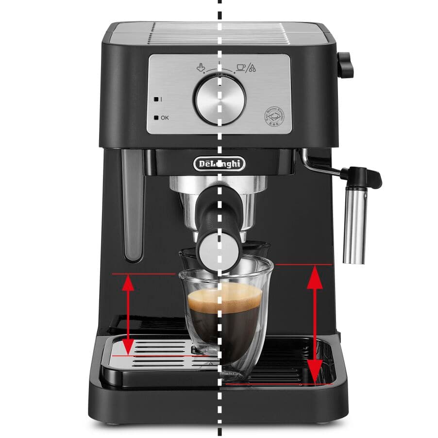 DELONGHI - Stilosa Manual Espresso Coffee Machine - Black - EC260.BK - Kitchenary