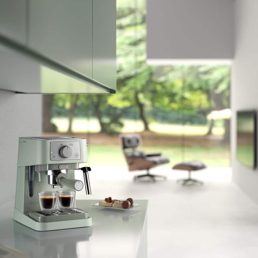 DELONGHI - Stilosa Manual Espresso Coffee Machine - Green - EC260.GR - Kitchenary
