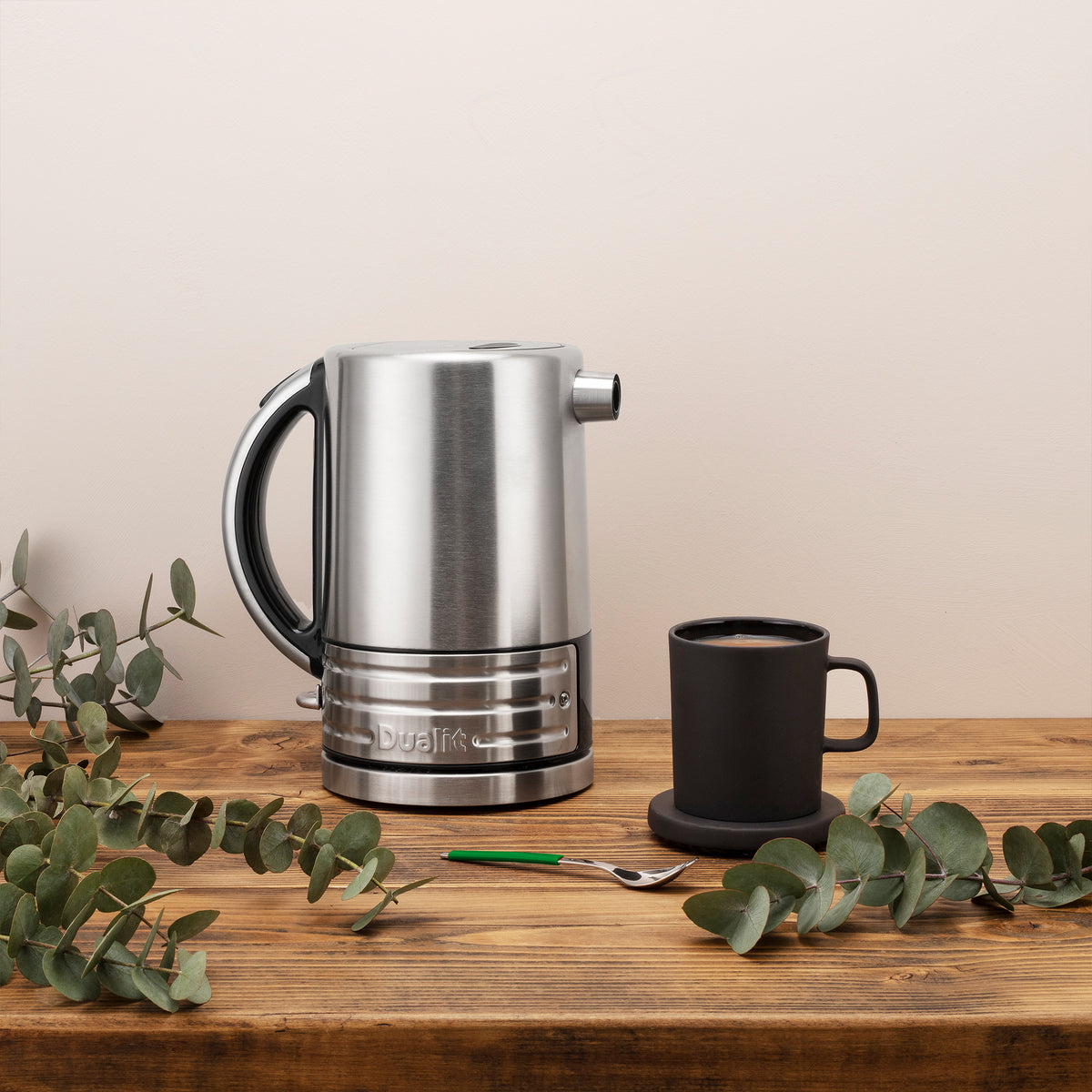 DUALIT - 1.5L Architect Kettle - Black & Brushed Steel - 72905 - Kitchenary