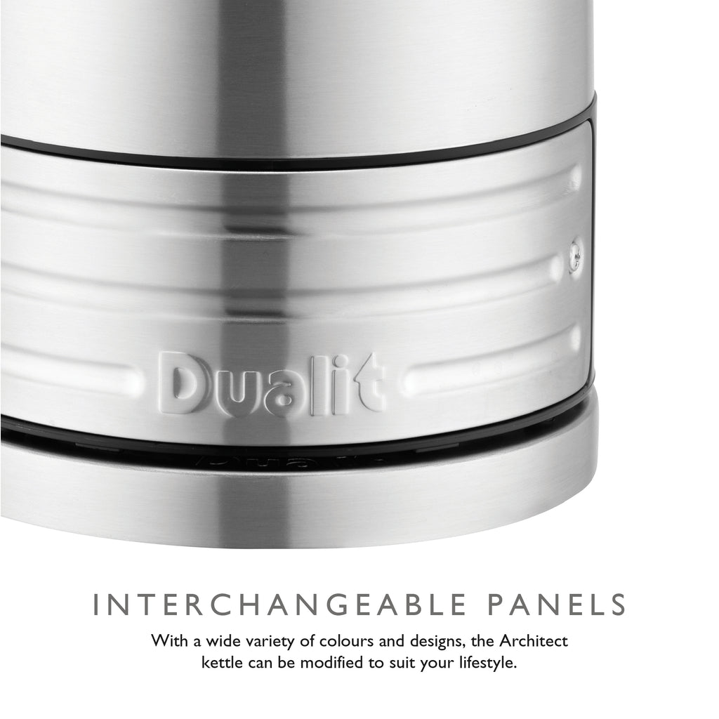 DUALIT - 1.5L Architect Kettle - Black & Brushed Steel - 72905 - Kitchenary
