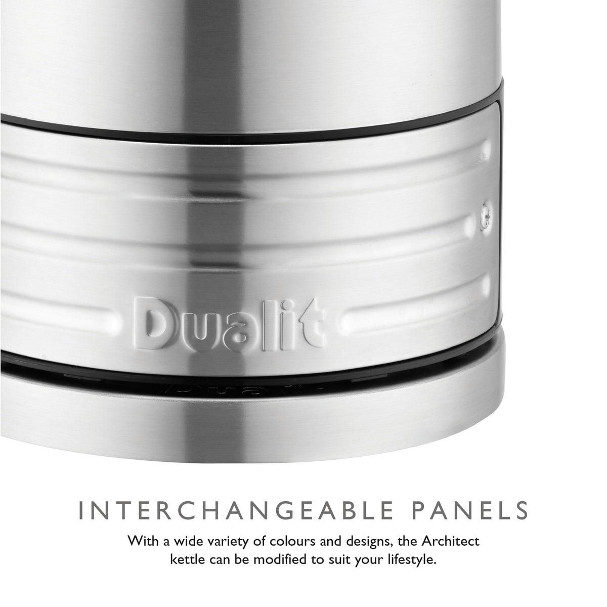 DUALIT - 1.5L Architect Kettle - Black & Brushed Steel - 72905 - Kitchenary