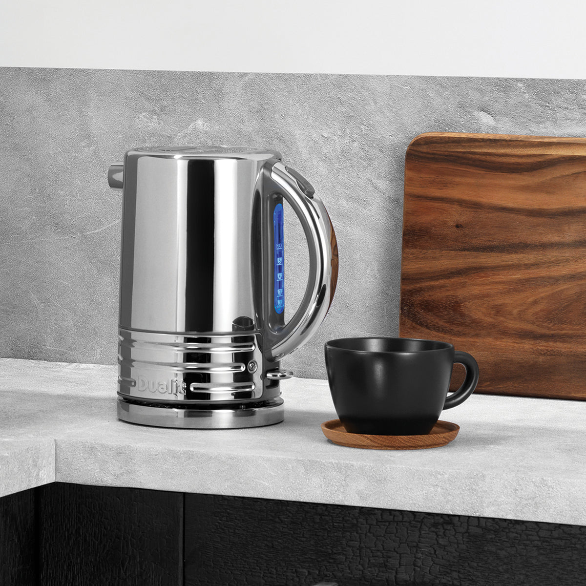 DUALIT - 1.5L Architect Kettle - Grey & Polished Steel - 72926 - Kitchenary