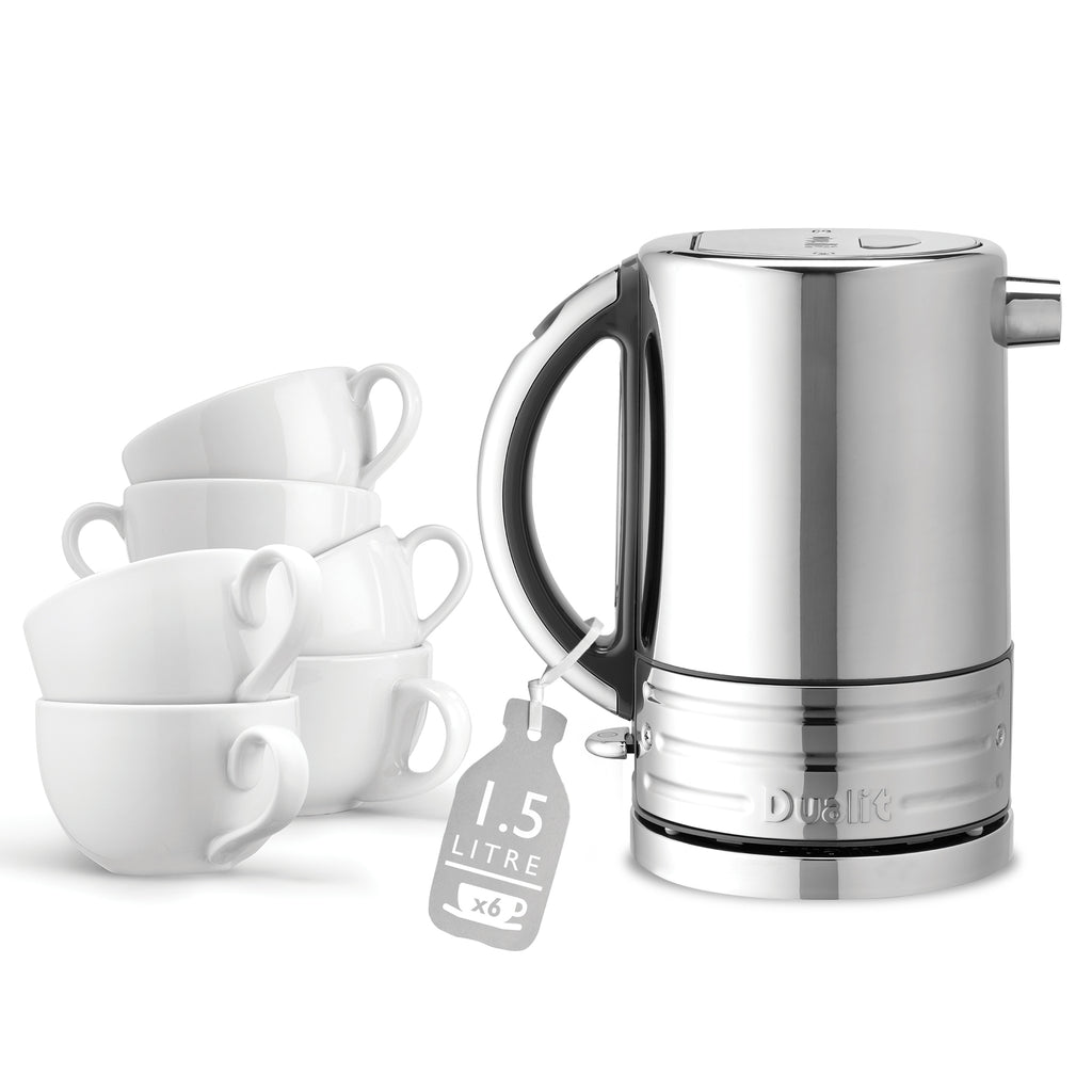 DUALIT - 1.5L Architect Kettle - Grey & Polished Steel - 72926 - Kitchenary