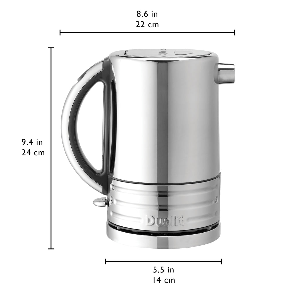 DUALIT - 1.5L Architect Kettle - Grey & Polished Steel - 72926 - Kitchenary
