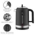 DUALIT - 1.7L Classic Quiet Boil Kettle - Black - 72785 - Kitchenary