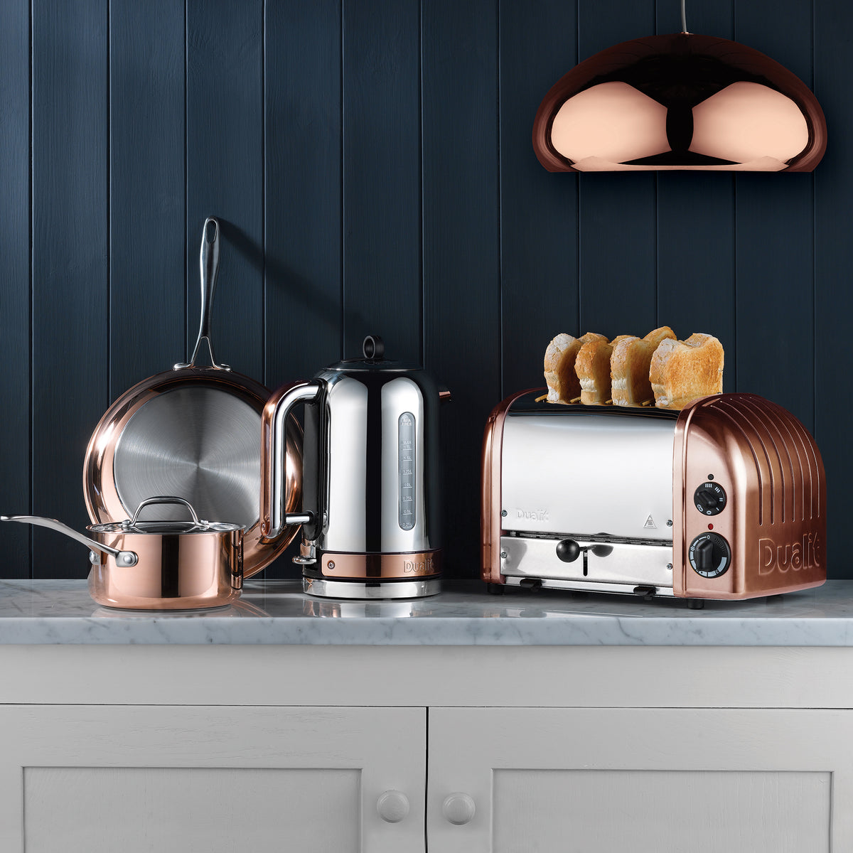 DUALIT - 1.7L Classic Quiet Boil Kettle - Copper - 72820 - Kitchenary