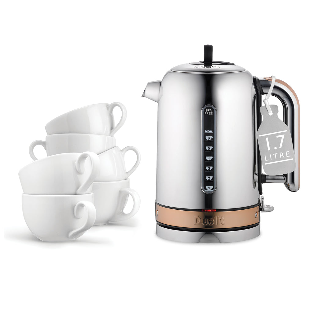 DUALIT - 1.7L Classic Quiet Boil Kettle - Copper - 72820 - Kitchenary