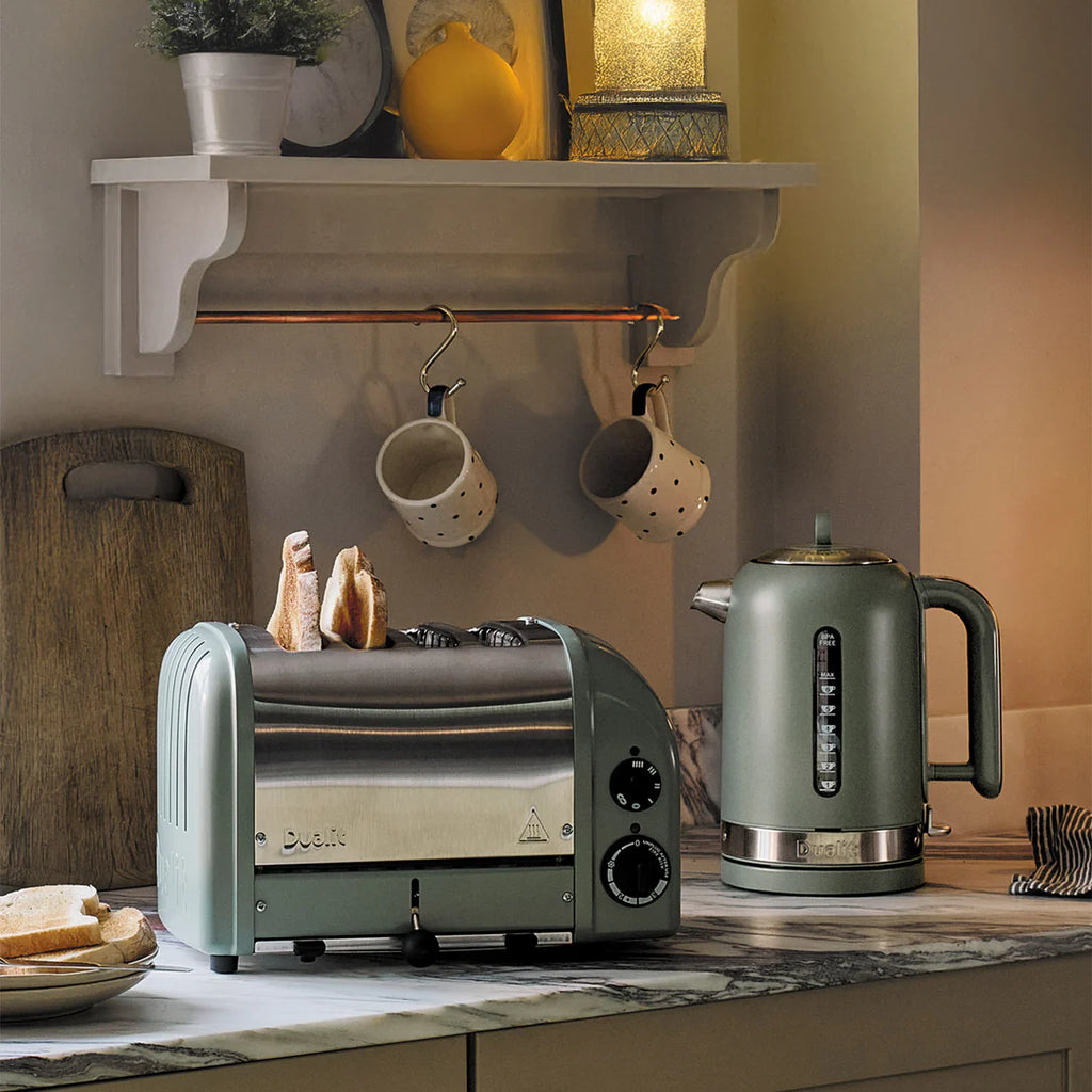 DUALIT - 1.7L Classic Quiet Boil Kettle - Matt Sage Green - 72788 - Kitchenary