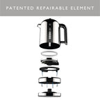DUALIT - 1.7L Classic Quiet Boil Kettle - Polished - 72815 - Kitchenary