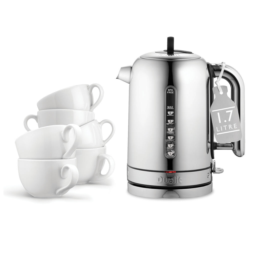 DUALIT - 1.7L Classic Quiet Boil Kettle - Polished - 72815 - Kitchenary