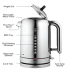 DUALIT - 1.7L Classic Quiet Boil Kettle - Polished - 72815 - Kitchenary