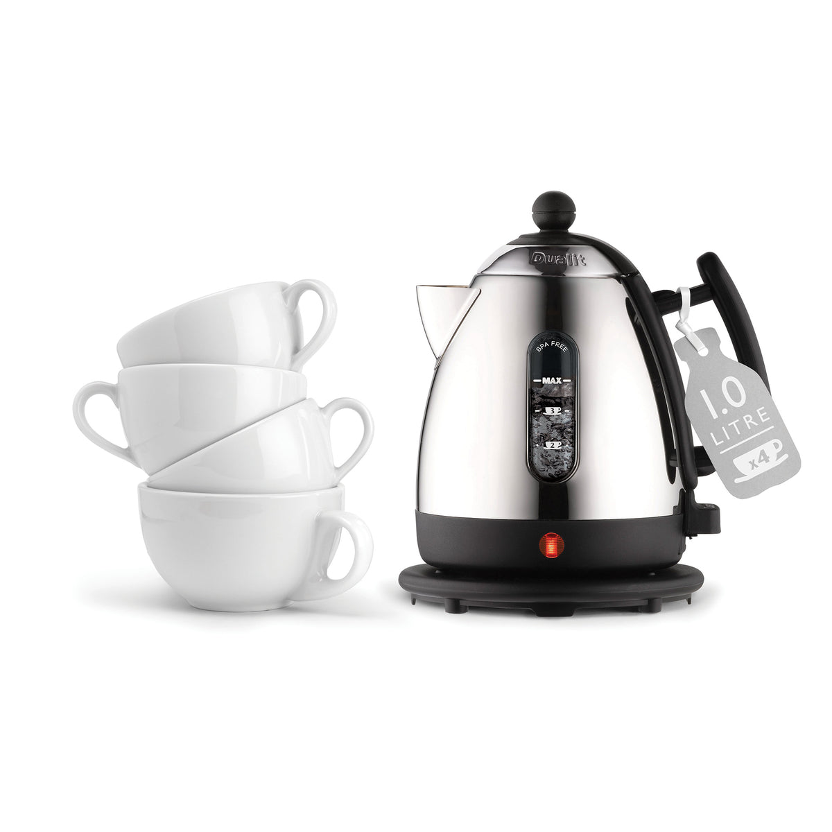 DUALIT - 1L Cordless Mini Jug Kettle - Black - 72200 - Kitchenary