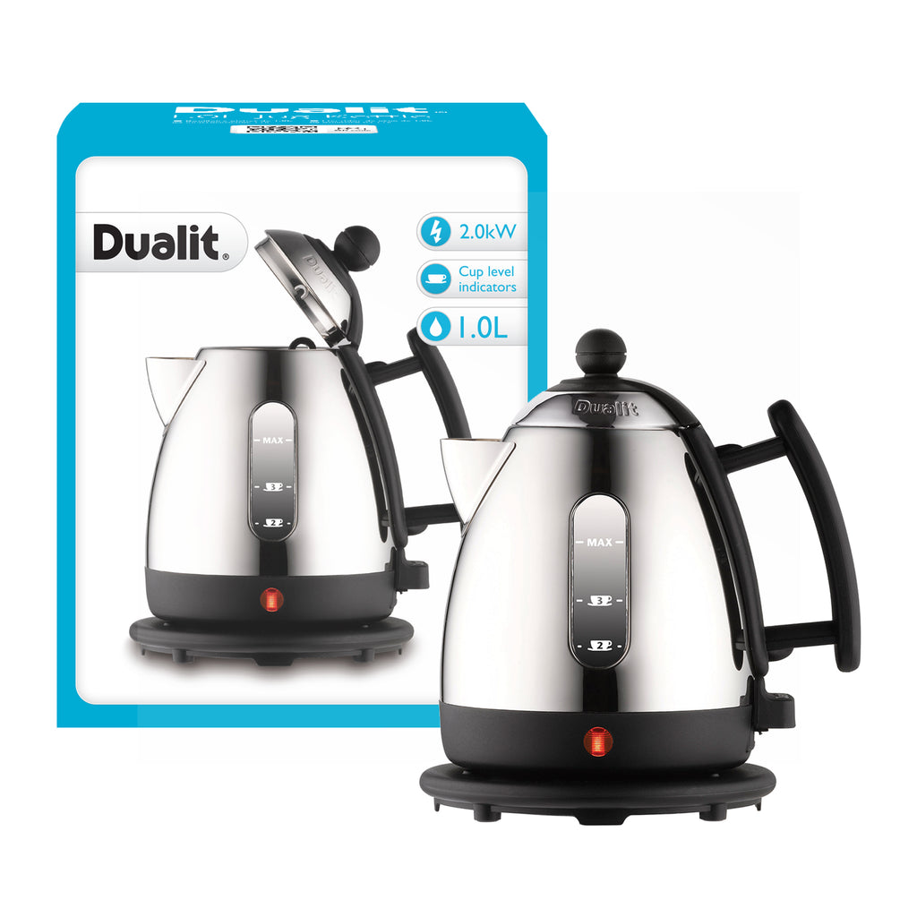 DUALIT - 1L Cordless Mini Jug Kettle - Black - 72200 - Kitchenary