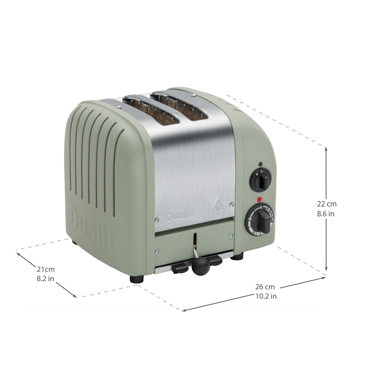 DUALIT - 2 Slice AWS Toaster - Sage - 20461 - Kitchenary