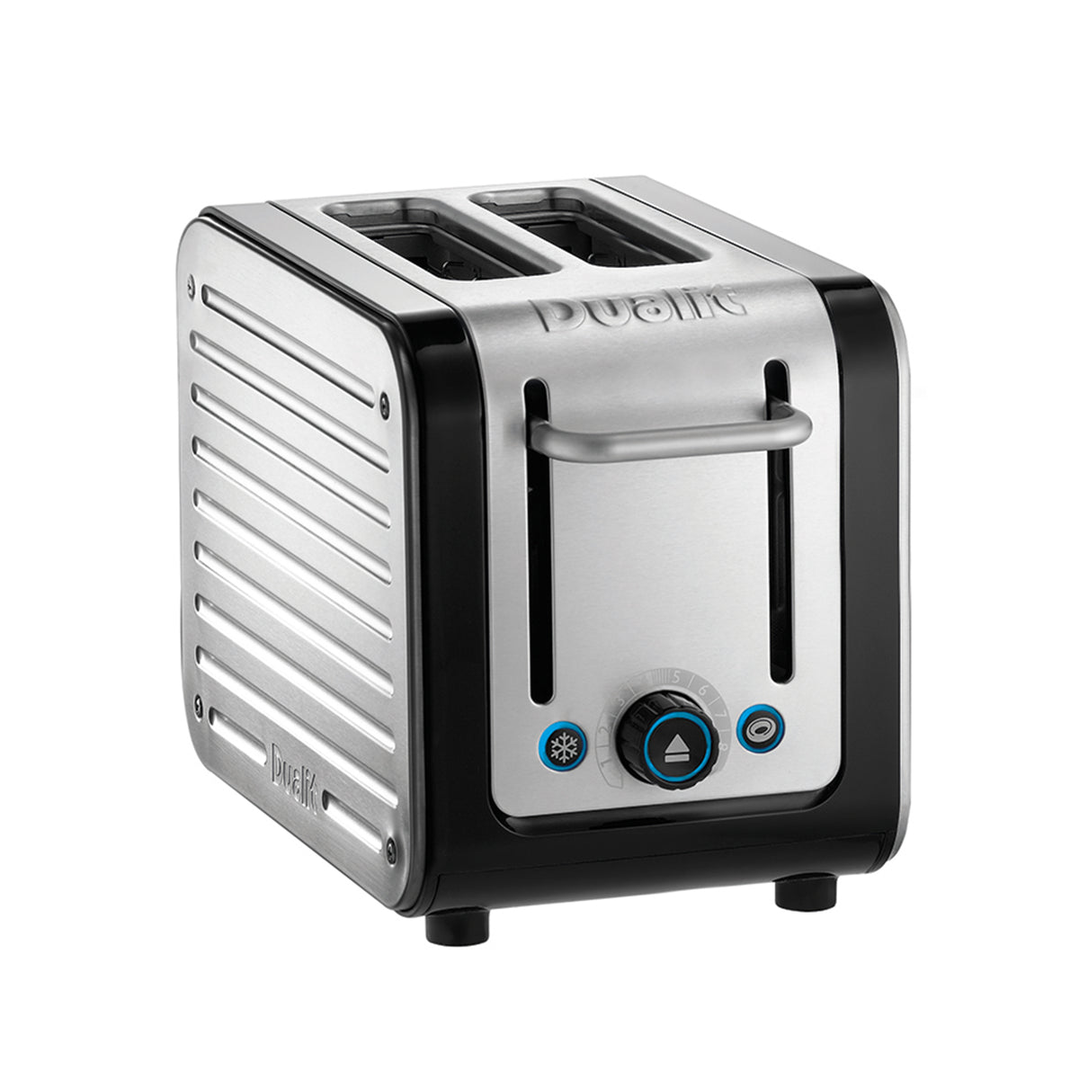 DUALIT - 2 Slice Architect Toaster - Black & Brushed Stainless Steel - 26505 - Kitchenary