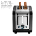 DUALIT - 2 Slice Architect Toaster - Black & Brushed Stainless Steel - 26505 - Kitchenary
