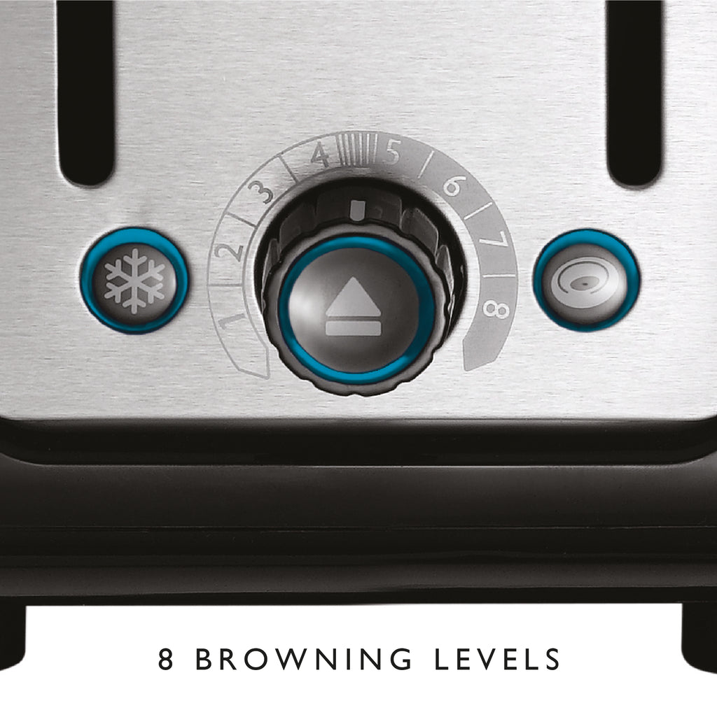 DUALIT - 2 Slice Architect Toaster - Black & Brushed Stainless Steel - 26505 - Kitchenary