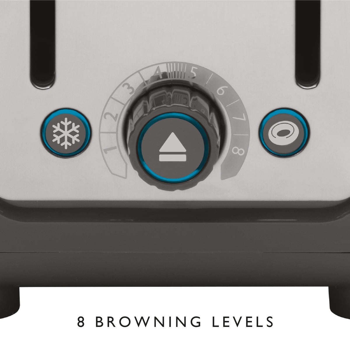 DUALIT - 2 Slice Architect Toaster - Grey & Stainless Steel - 26526 - Kitchenary