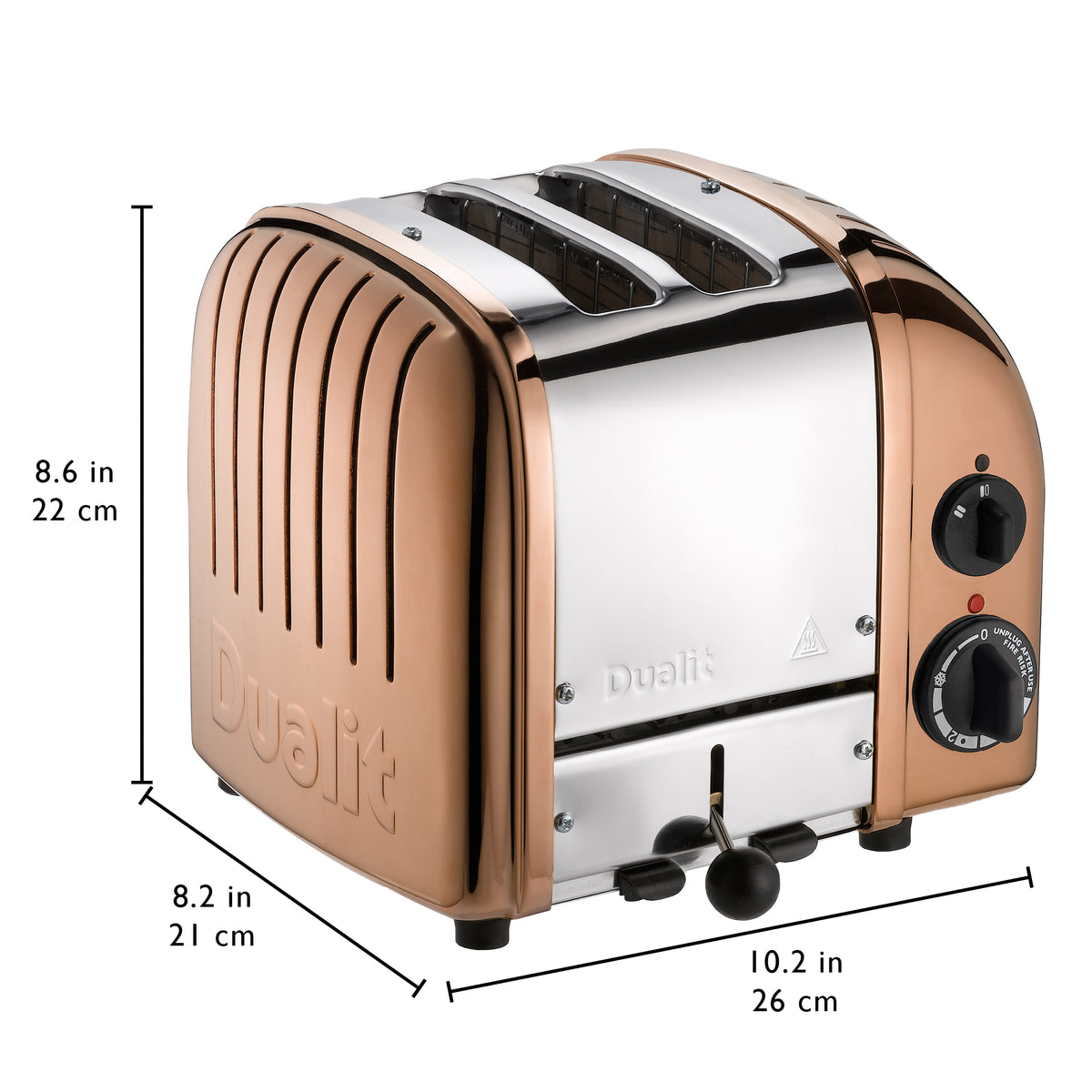 DUALIT - 2 Slice Classic Vario AWS Toaster - Copper - 27450 - Kitchenary