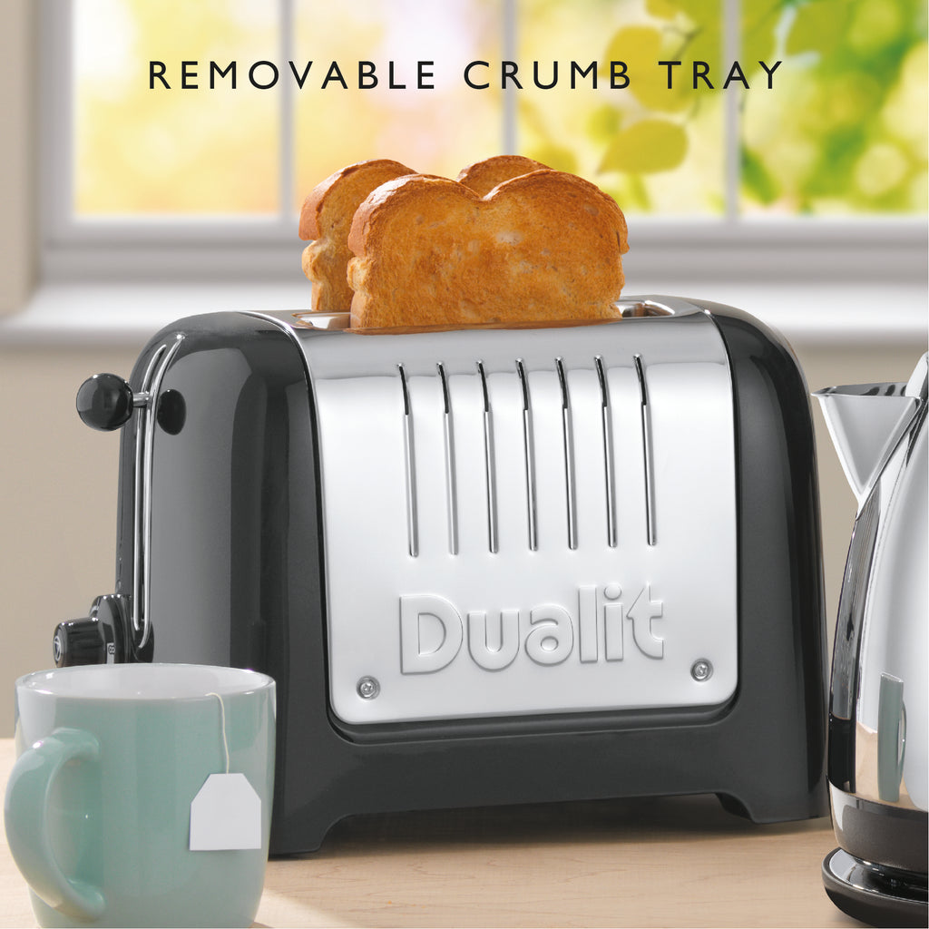 DUALIT - 2 Slice Lite Toaster - Black - 26205 - Kitchenary