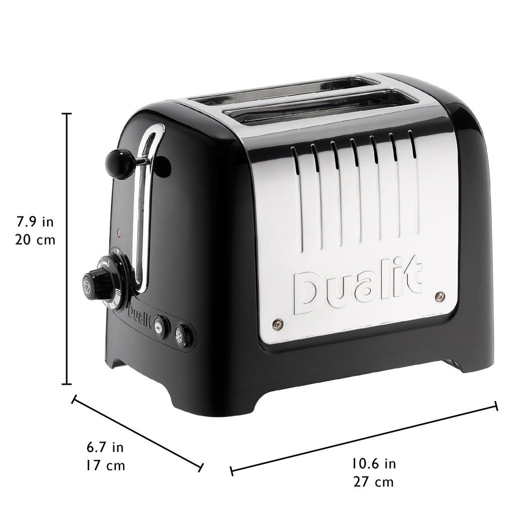 DUALIT - 2 Slice Lite Toaster - Black - 26205 - Kitchenary